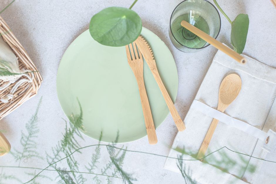 Areca and bagasse disposable tableware for the UK